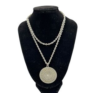 Vintage Jørgen Jensen Danish Pewter Necklace | Unisex Scandinavian Pendant